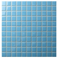25x25mm Square Porcelain Classic Blue IGA3606-pool tile suppliers, 1x1 porcelain pool tile, blue mosaic swimming pool tiles
