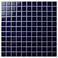 25x25mm Square Porcelain Classic Dark Blue IGA3607-pool tile supply, 1x1 ceramic pool tile, dark blue mosaic pool tiles