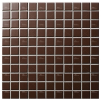 25x25mm Square Porcelain Classic Brown IMA3901-pool tile wholesale, 1x1 pool mosaic, brown pool tile