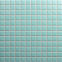 23x23mm Granule Matte Surface Square Porcelain Mint Green HMF8701-green mosaic floor tile, wholesale tile, mosaic floor tile bathroom
