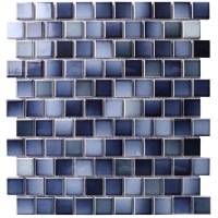 1x1 Staggered Square Glossy Porcelain Gradient Blue IGA1903-swimming pool tiles,staggered square pool tile,swimming pool mosaic tiles suppliers
