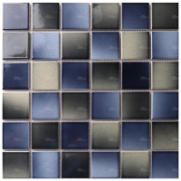 48x48mm Square Glossy Porcelain Gradient Blue KGA1901-swimming pool tiles,square mosaic tiles,the pool tile company