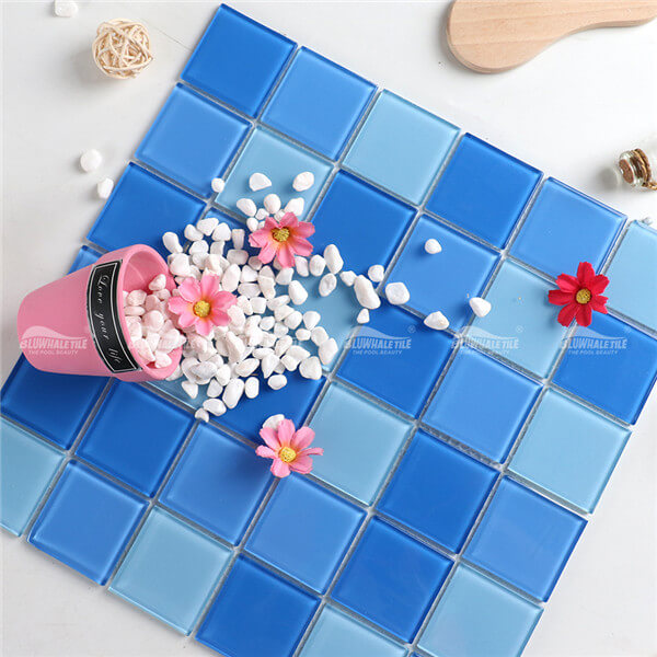 Cristal BGK002F2,azulejos de la piscina de cristal, azulejos de cristal de la piscina, azulejos de la piscina de cristal azul