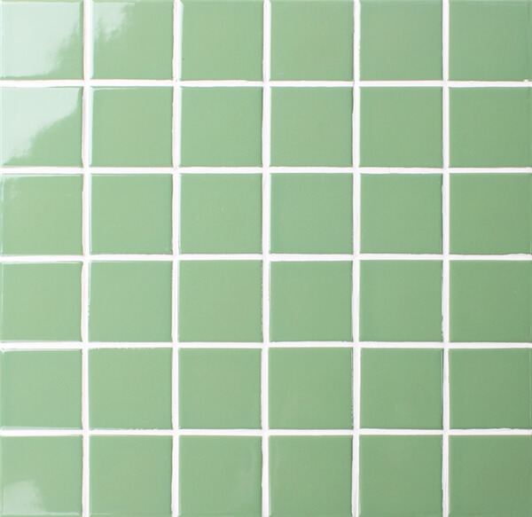 green pool tiles