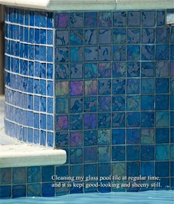 pool glass tile clean cleaning tips