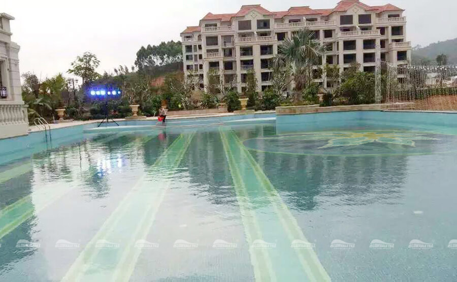 swimming pool mosaics for hotel renovation project