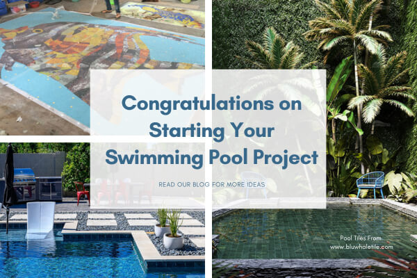 pool tile and pool mosaic art for project