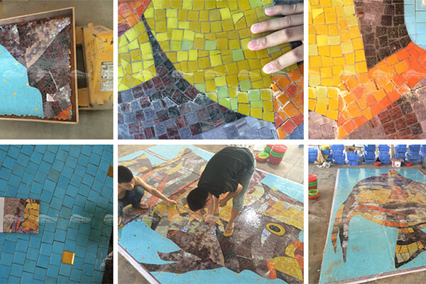 Custom Pool Mosaic