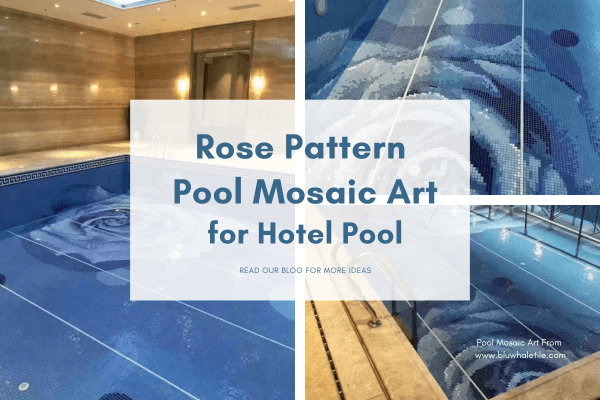 rose pattern mosaic pattern for hotel pool