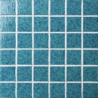 48x48mm Dot Surface Square Porcelain Blue BCK633-Mosaic tiles, Ceramic mosaic, Wave mosaic design