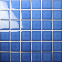 48x48mm Square Glossy Crystal Glazed Porcelain Blue BCK612-Mosaic tiles, Porcelain mosaic, Porcelain mosaics wall tile