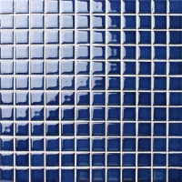 23x23mm Square Glossy Crystal Glazed Porcelain Cobalt Blue BCH606-Mosaic tile, Ceramic mosaic tile, Crystal mosaic tile, Mosiac tile for swimming pool