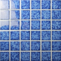 48x48mm Blossom Surface Square Glossy Porcelain Blue BCK620-Mosaic tiles, Porcelain mosaic, Ceramic mosaic tile square