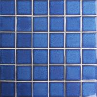 48x48mm Blossom Surface Square Glossy Porcelain Blue BCK640-Mosaic tiles, Ceramic mosaic, Pool mosaic wholesale