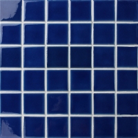 48x48mm Ice Crackle Surface Square Glossy Porcelain Blue BCK655-Pool tiles, Cracked ceramic mosaic tile, Pool mosaic designs
