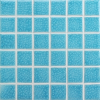 Frozen Light Blue BCK647-Pool tiles, Ceramic mosaic pieces, Crackle ceramic mosaic supplies 