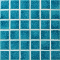 Frozen Blue Heavy Crackle BCK648-Pool Mosaic, Ceramic mosaic tile, Porcelain mosaic for swimming pool