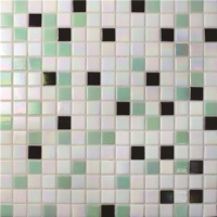 Chromatic Greed Mixed BGE007-Pool mosaic tile, Glass mosaic tile, Glass mosaic tile 20mm