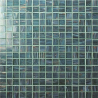 20x20mm Square Matte Hot Melt Glass Iridescent BGE702-Pool tile, Pool mosaic, Glass mosaic, Glass mosaic iridescent tile 
