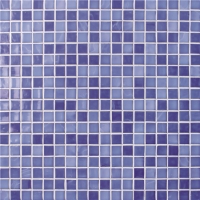 15x15mm Sauqre Hot Melt Glass Iridescent Blue BGC015-Mosaic tile, Pool glass mosaic, Blue glass mosaic pool tile, Glass pool tile company