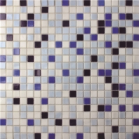 15x15mm Sauqre Hot Melt Glass Iridescent Mixed Color BGC022-Pool tile, Pool mosaic, Glass mosaic, Glass mosaic tile patterns