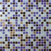Square Color Mixed Pattern BGC023-Pool tile, Pool mosaic, Glass mosaic, Glass mosaic tile floor