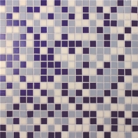 15x15mm Sauqre Hot Melt Glass Iridescent Mixed Color BGC035-Pool tile, Pool mosaic, Glass mosaic, Hot melt glass mosaic tile