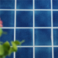 Frozen Navy Crackle pesado BCQ606-Azulejo de mosaico, azulejos de piscina de cerámica, mosaicos de piscina