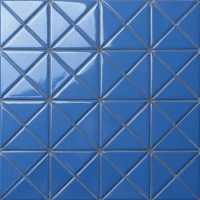 Santorin Pure-Color TR-SA-P3-Carrelage en triangle, carreaux en céramique triangulaire, mosaïque de conception de carreaux de piscine
