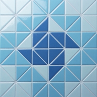 Колесо Санторини TR-SA-WH-Треугольная мозаика, Мозаичная черепица треугольника, Мозаичный узор треугольника, Мозаичная плитка бассейна