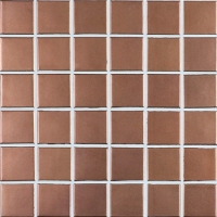 48x48mm Square Metallic Glazed Porcelain Rose Gold BCK915-Ceramic mosaic tile, Metallic mosaic tiles, Metallic mosaic floor tiles