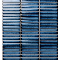 Kit Kat Tile Dark Blue BCZ621A-Strip mosaic, Strip mosaic tiles, Mosaic tile strip shower