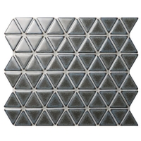 Triangle Tile Ceramic Dark Grey BCZ930A-grey mosaic tiles, mosaic porcelain tile, kitchen mosaic wall tiles