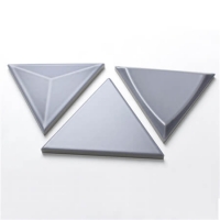 3D Triangle Tile Ceramic Grey BCZ310D-grey wall tiles, 3d porcelain wall tile, triangle shaped tile