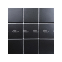 BCM 101B noir classique-tuile de piscine en porcelaine, tuiles noires de mosaïque, salle de bains de tuile de mosaïque