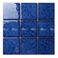 97x97mm Blossom Surface Sqaure Glossy Porcelain Blue BMG904A1-wholesale tile backsplash, blue pool tiles, pool mosaic wholesale tiles