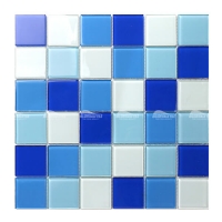 Vidro de cristal BGK001F2-mosaicos para piscinas, azulejos de vidro da piscina, azulejos de piscina de vidro