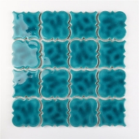 Blue Arabesque BCZ602E2-azulejos de la pared de la ducha, azulejos arabescos azules, proveedor de baldosas de la piscina
