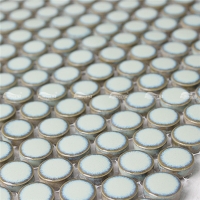 Penny Round Tile BCZ703-green penny round tile,green penny tile bathroom,green swimming pool tiles