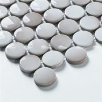 Penny Round Tile BCZ004B1-penny round tile,bathroom mosaic tile sheets,cheap mosaic tile bathroom