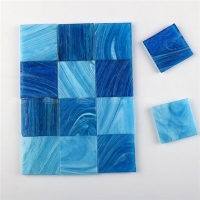 Hot Melt Blue H52+H55+H56-blue glass tile,iridescent glass tile,glass tile bathroom