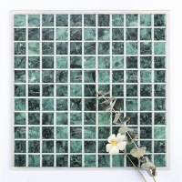 25x25mm Square Porcelain Marble Look Ink-Jet IGF8701-pool tile wholesale, marble pattern pool mosaic tile, green stone porcelain mosaic