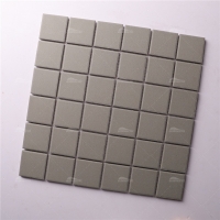 48x48mm Square Full Body Unglazed KOF6301-tile store,gray full body mosaic,matte full body mosaic tile