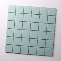 48x48mm Square Full Body Unglazed Baby Blue KOF6601-tile store,blue full body mosaic,blue matte mosaic
