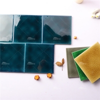 6x6 Ice Crackle Surface Square Glossy Porcelain Dark Teal Blue WBB2601-6x6 tile, 6 inch pool tile, pool tile wholesale
