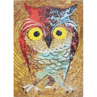Glass Owl Pattern Mosaic Art ZGH2015-owl pattern mosaic art, mosaic modern art, mosaic art supply
