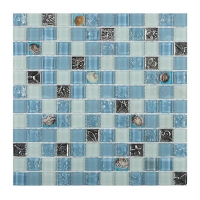 Glass Resin Mother of Pearl GHGH8603-crackle glass tile, tiles with shells in them, wholesale glass pool tile