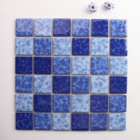 48x48mm Square Glossy Crystal Glazed Porcelain Mixed Blue KGA1002-pool tiles, swimming pool tiles for sale, pool tile supplier