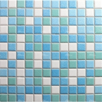 23x23mm Granule Matte Surface Square Porcelain Mixed Color HMF8002-tiles for swimming pool, ceramic pool tiles, pool tiles wholesale