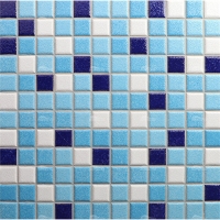 23x23mm Granule Matte Surface Square Porcelain Mixed Blue HMF8003-pool tiles philippines, swimming pool tiles price, ceramic tiles for swimming pool